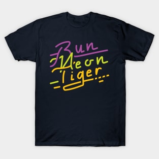 Run, Neon Tiger T-Shirt